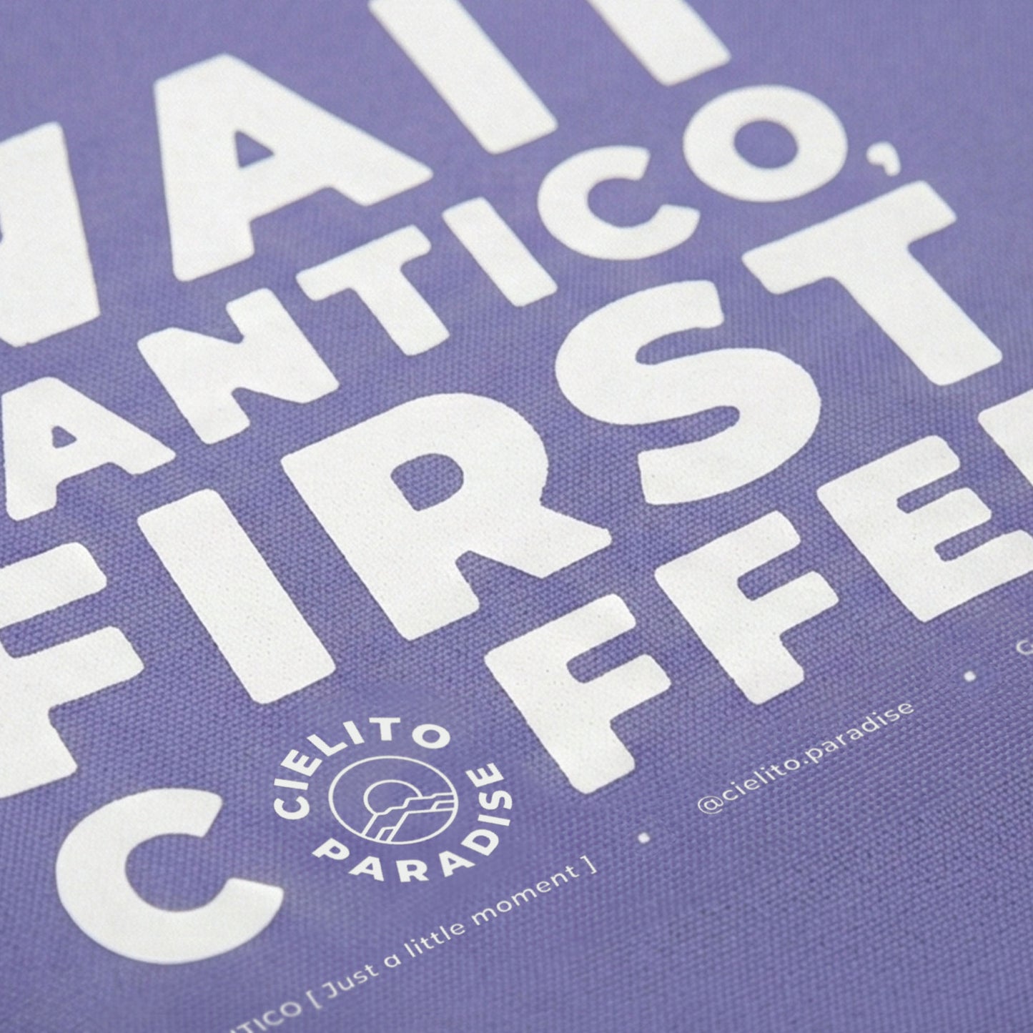 "Wait Tantico, First Coffee™" Tote Bag